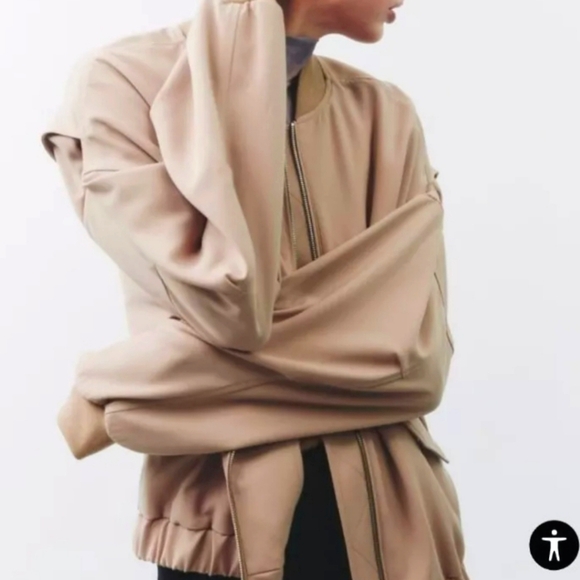 Zara Oversized Bomber Jacket - Picture 4 of 10